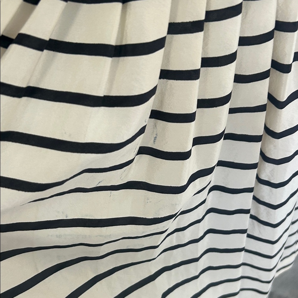 VINTAGE CHANEL SILK Striped Black and White Women's Dress - Picture 12 of 16